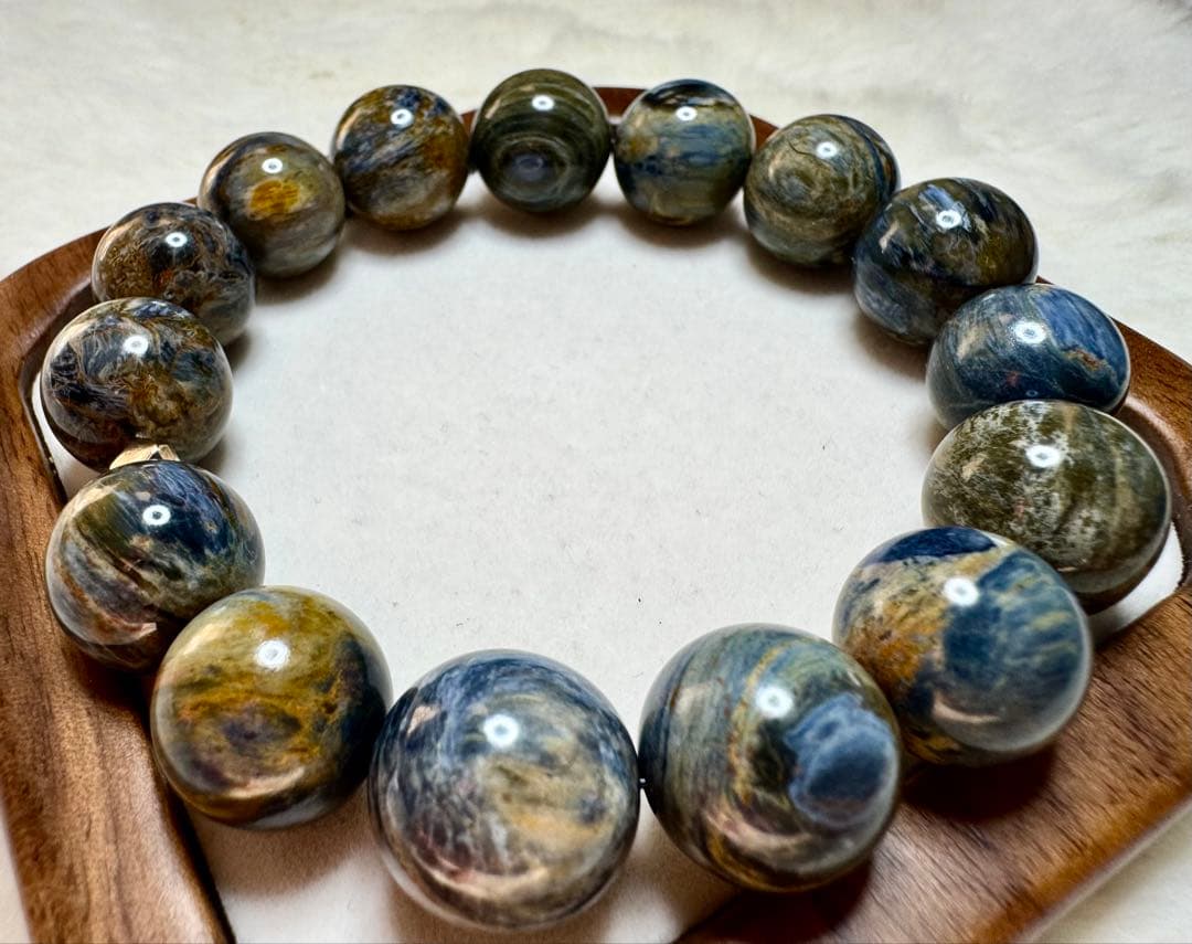 Cosmic Silence 希少•ピーターサイト ブレスレット パワーストーン