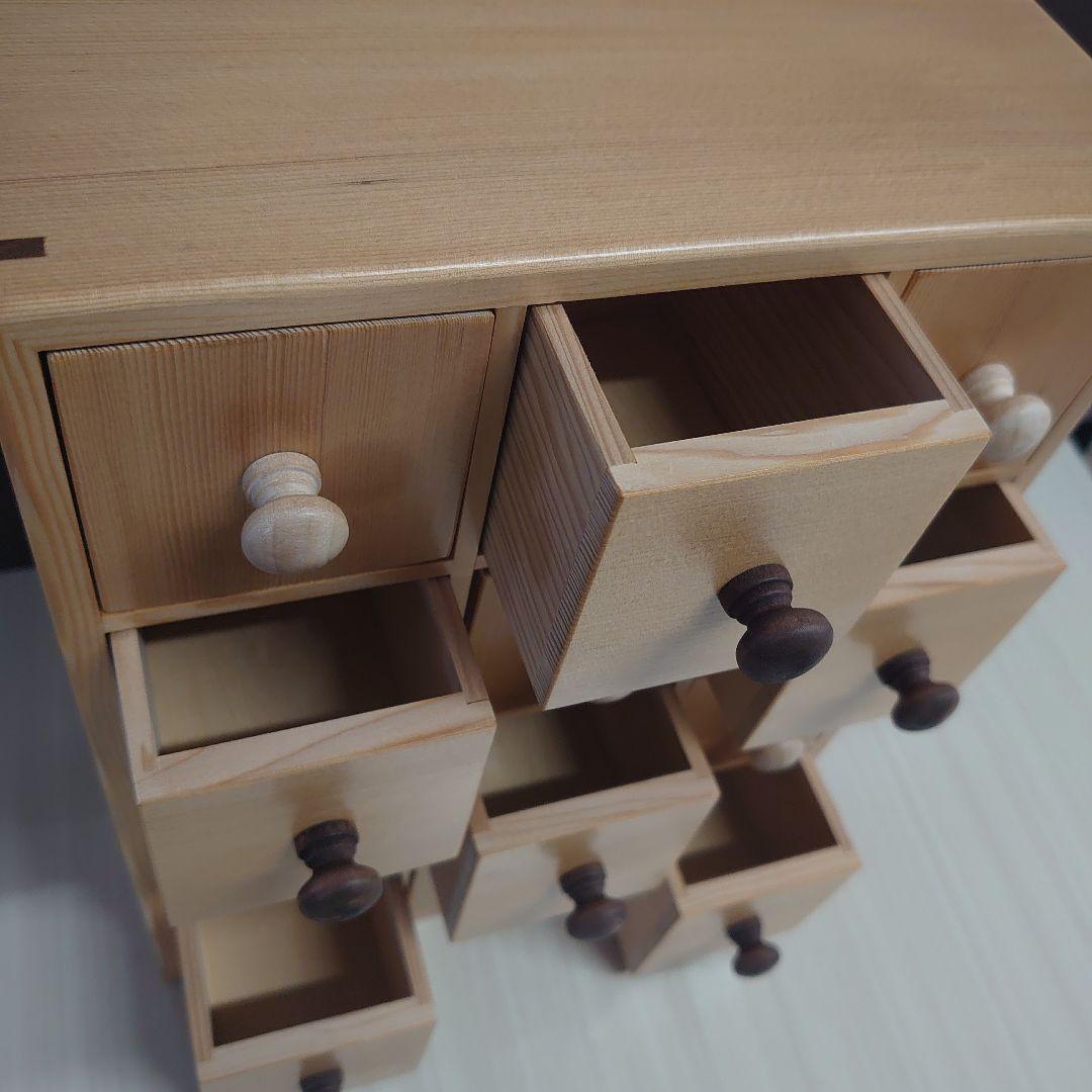 【傷あり】木製 小物入れ 引き出し 収納 カスタマイズ ハンドメイド
