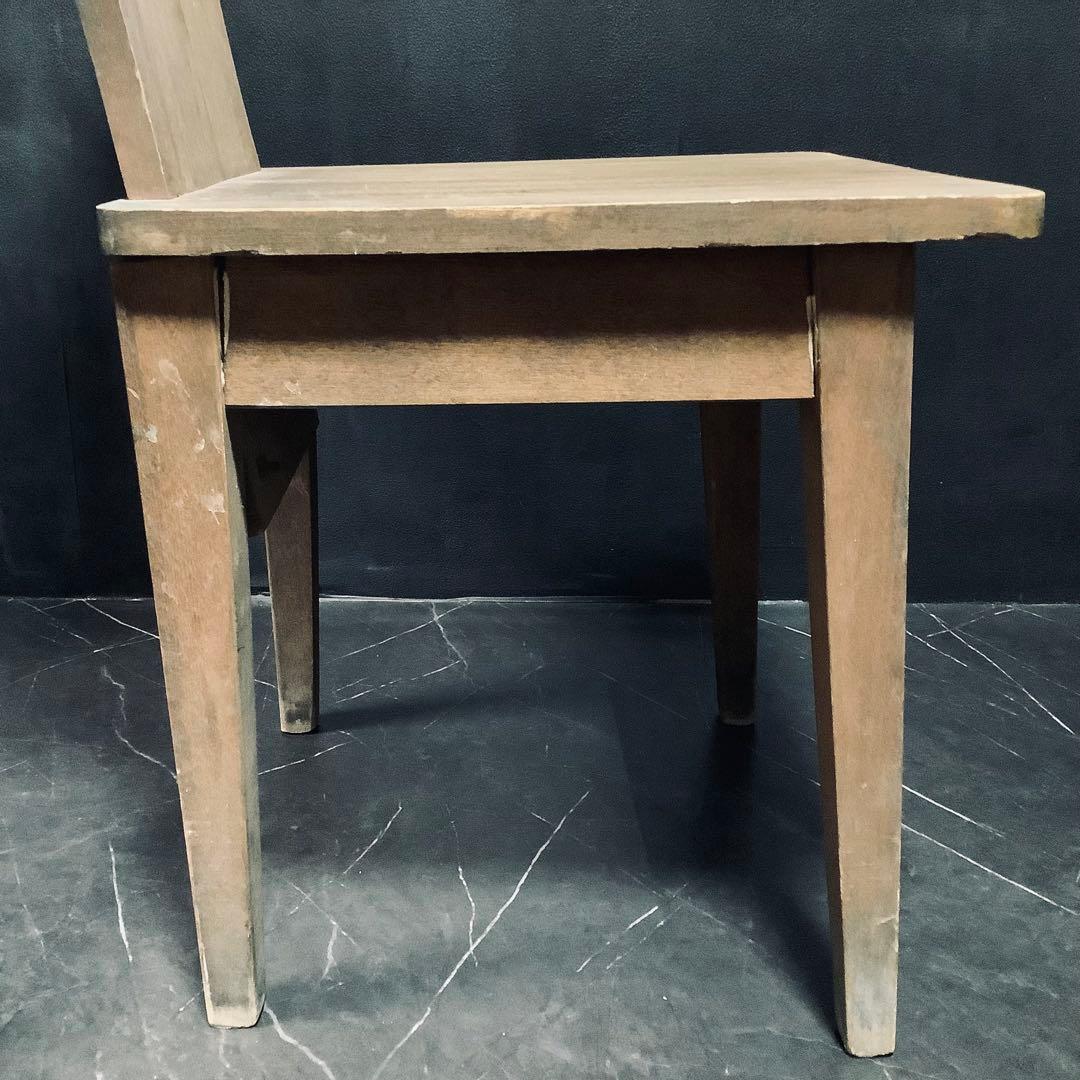 フランスアンティーク　チャーチチェア　木製　椅子　家具