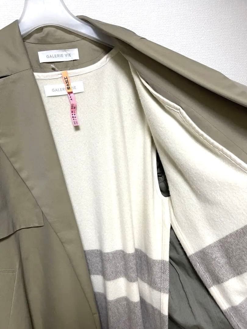 GALERIE VIE コットンギャバジン トレンチコート　一度着用