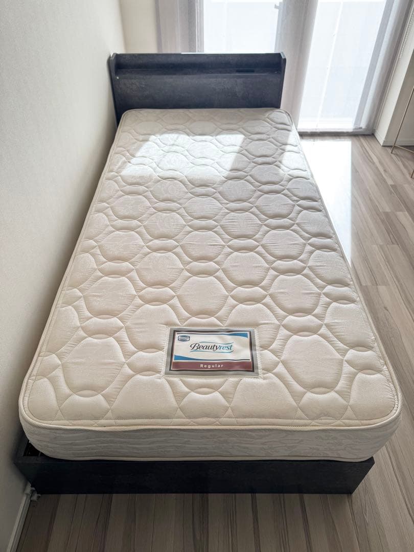 【美品】シモンズBeautyrest Regular シングルマットレス