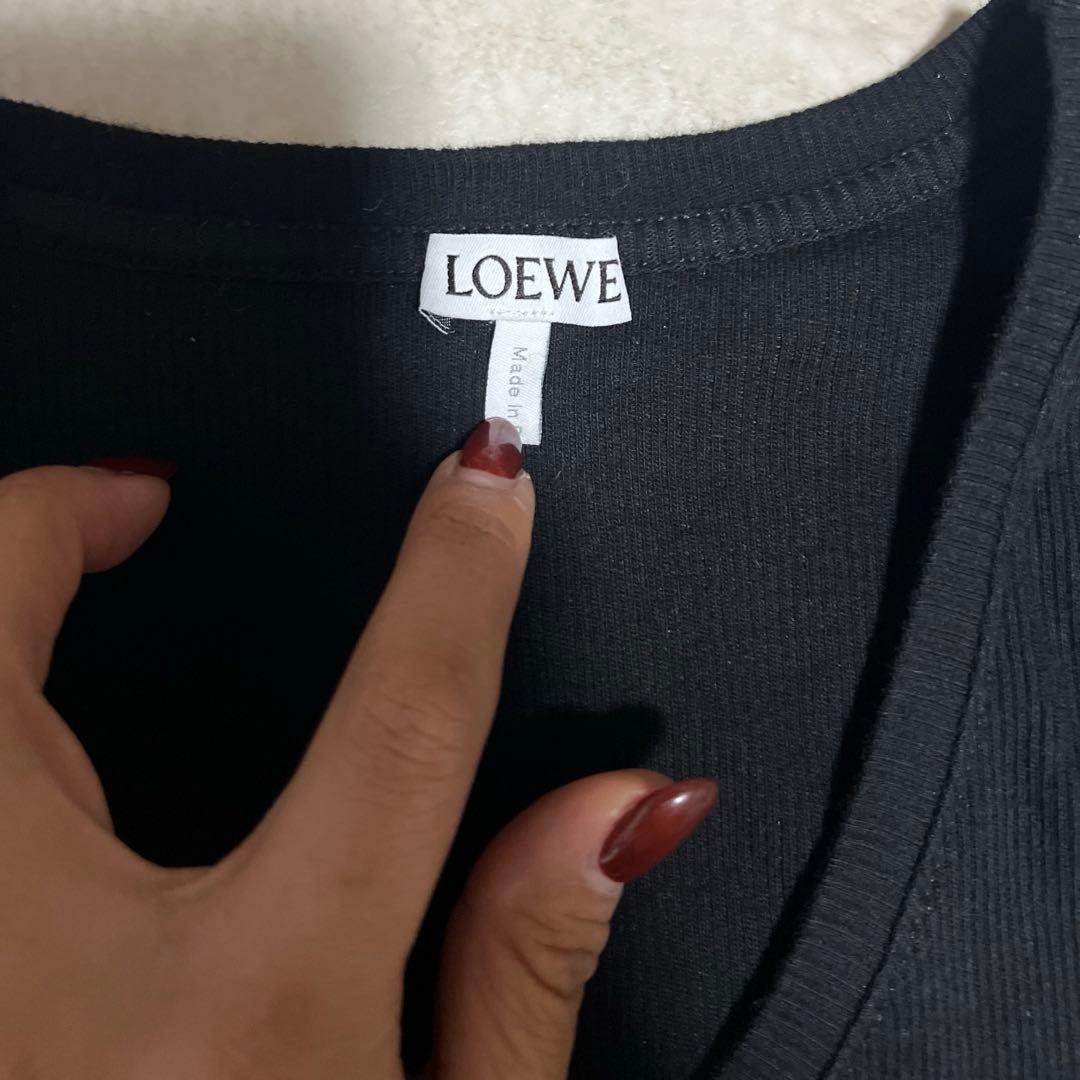 LOEWE ブラック タンクトップ XS