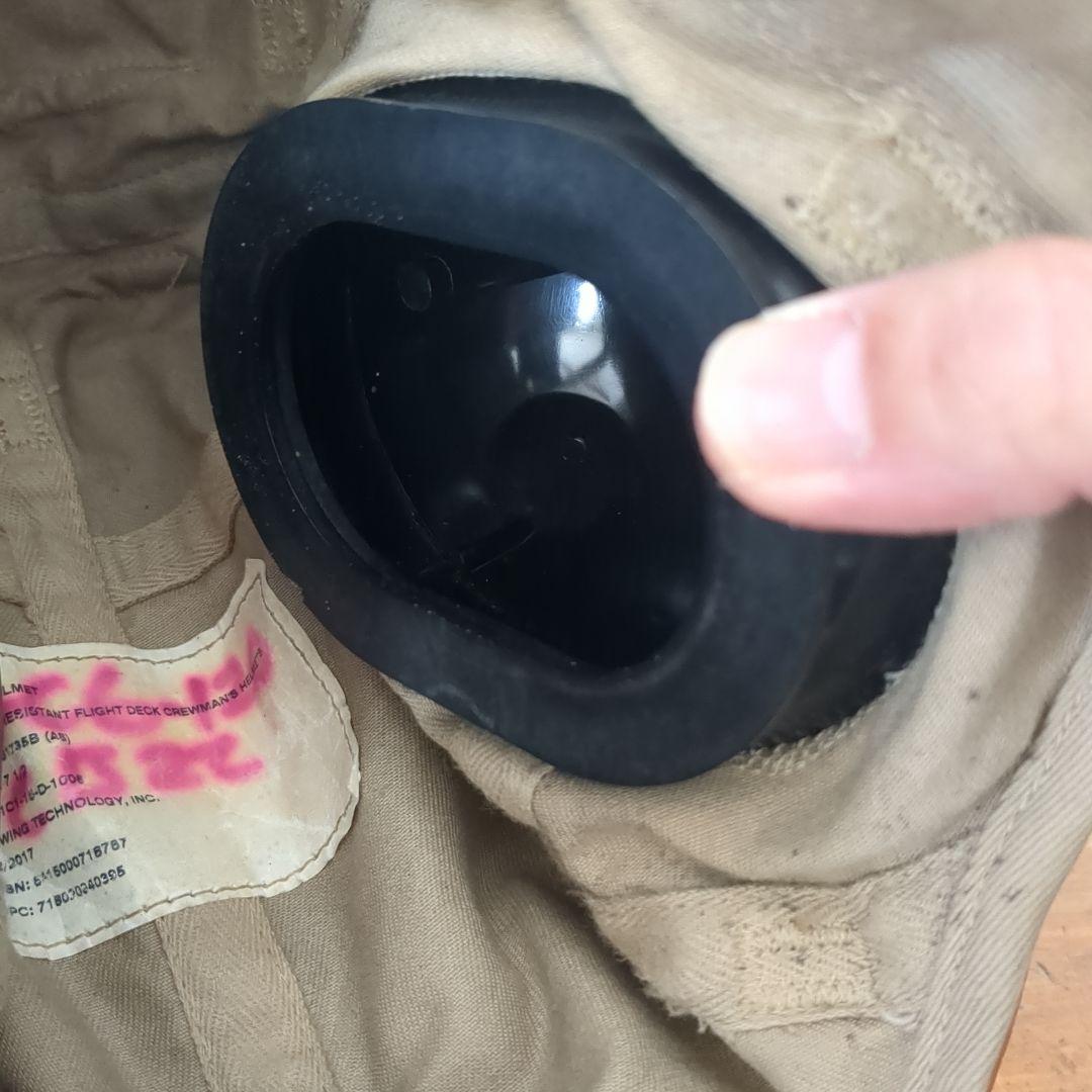 米軍実物　フライト デッキクルー ヘルメット　7 1/2 サイズ