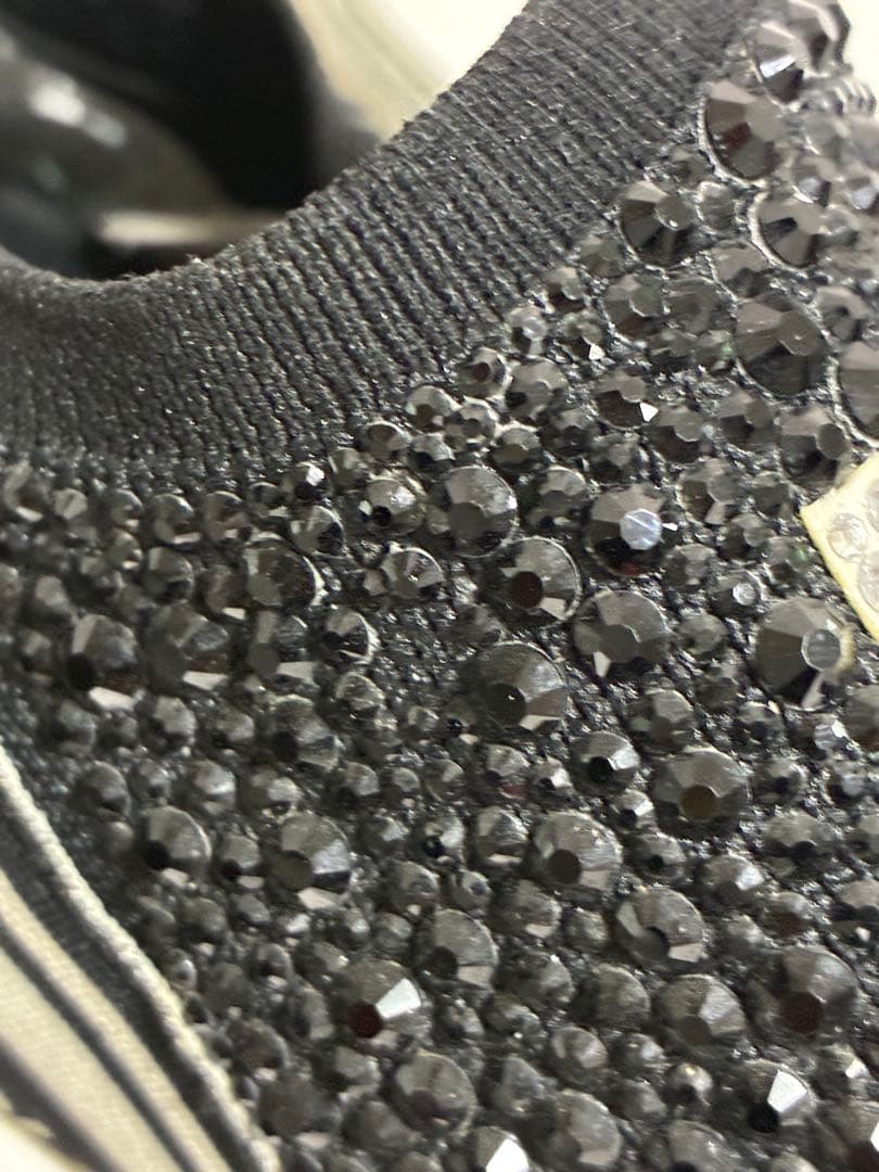 DOLCE&GABBANA スニーカー スパンコール ブラック シルバー 42