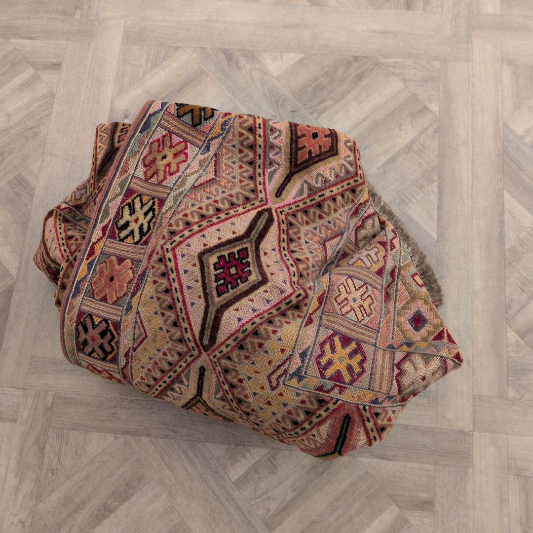 127x169cmアフガニスタン手織りキリム(359)カーペット・じゅうたんラグ