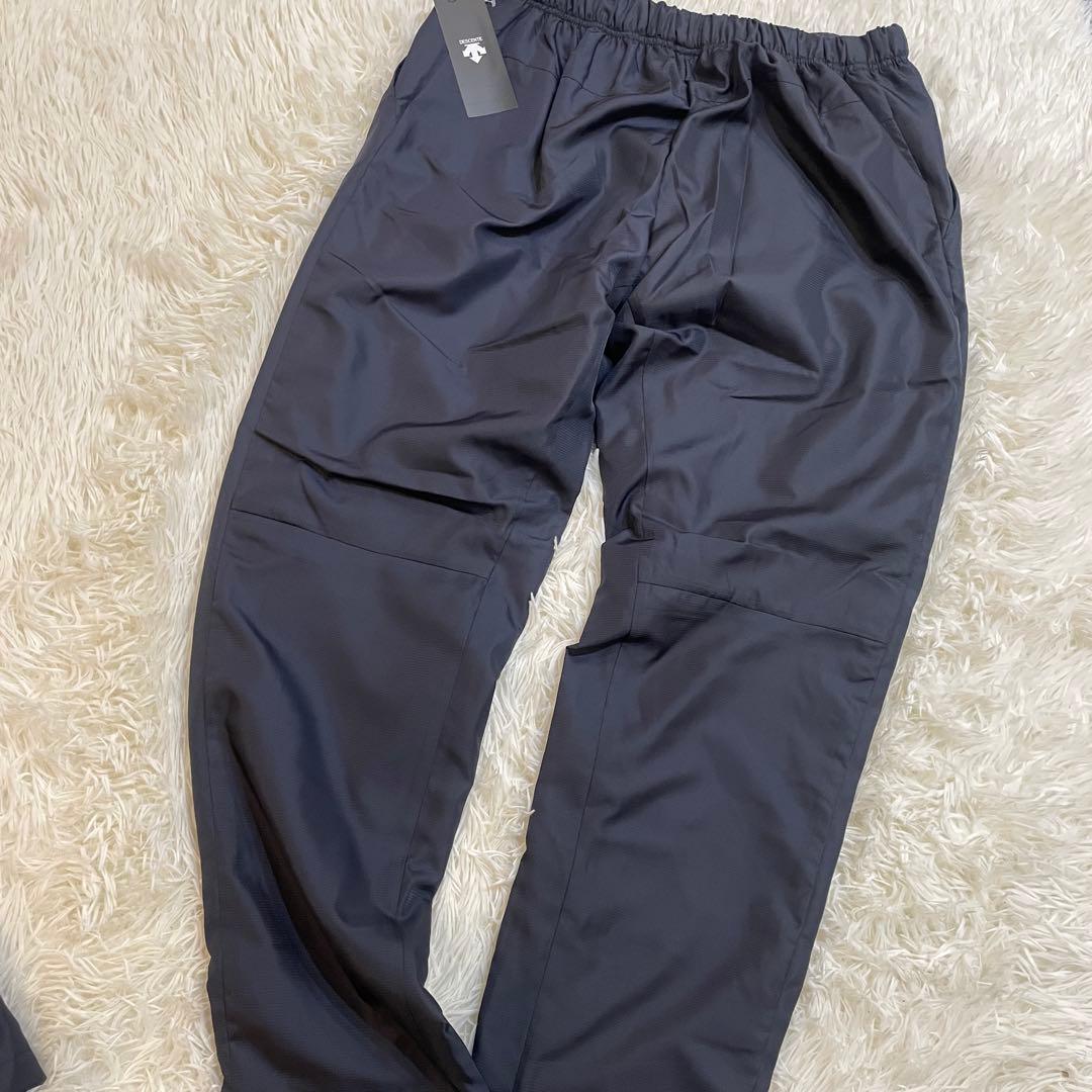 新品　デサント ウインドブレーカー 上下セット　セットアップ　ネイビー　XL