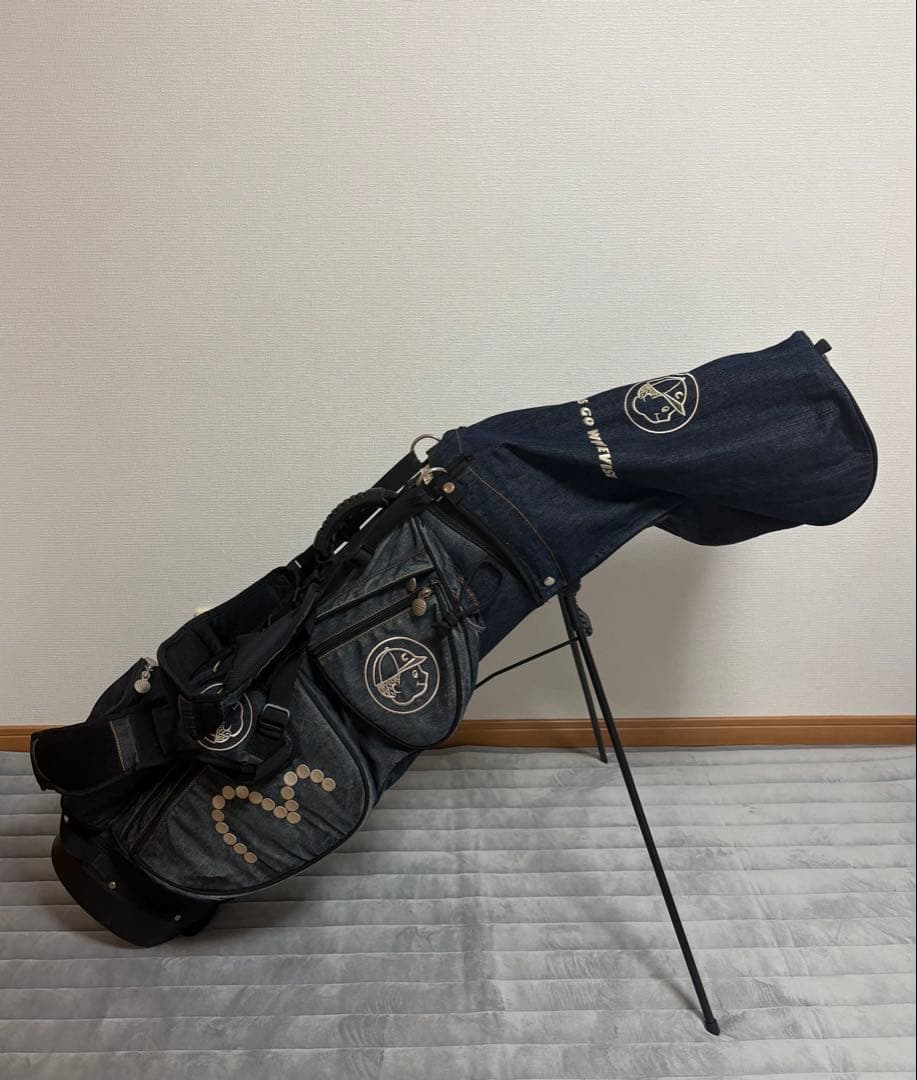 EVISU ダークブルー キャディバッグ