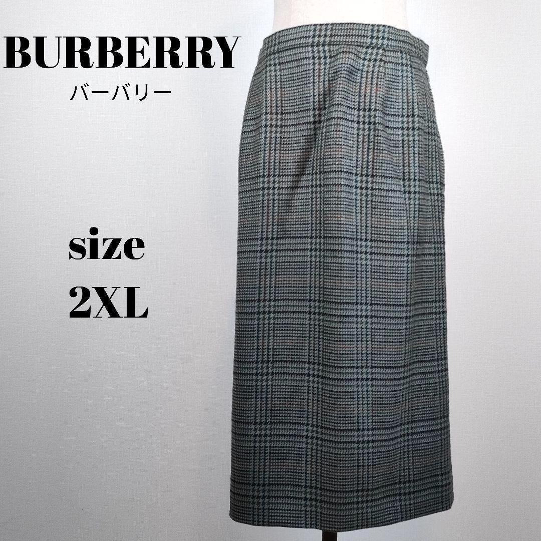 【a1021】BURBERRY バーバリー 美品 スカート 大きいサイズ 15号