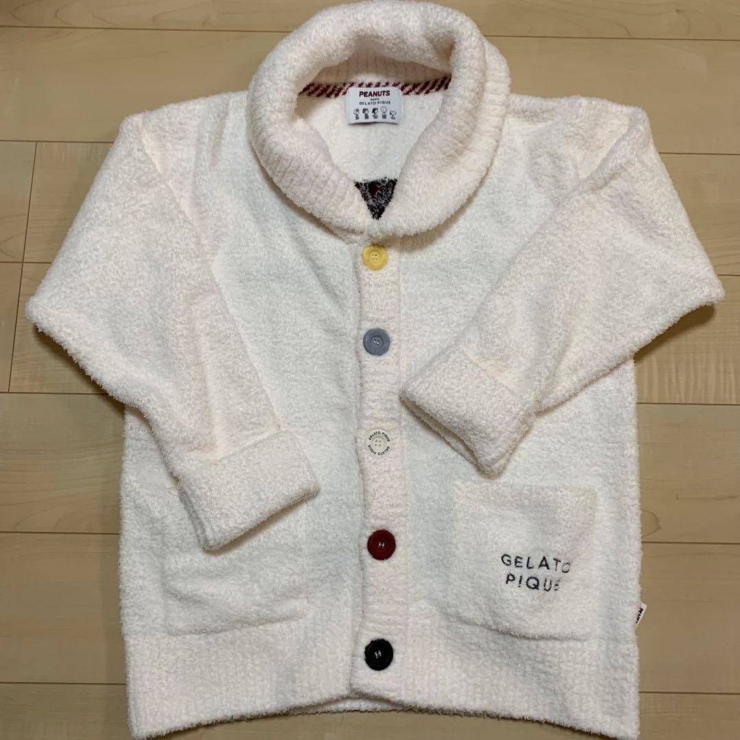 【新品未使用】ジェラートピケ カーディガン スヌーピー M-L
