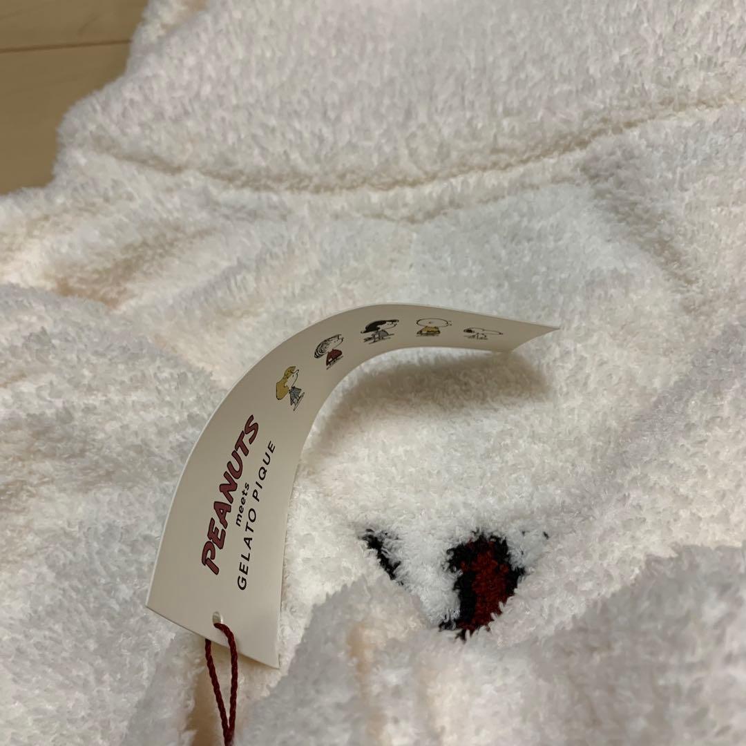 【新品未使用】ジェラートピケ カーディガン スヌーピー M-L