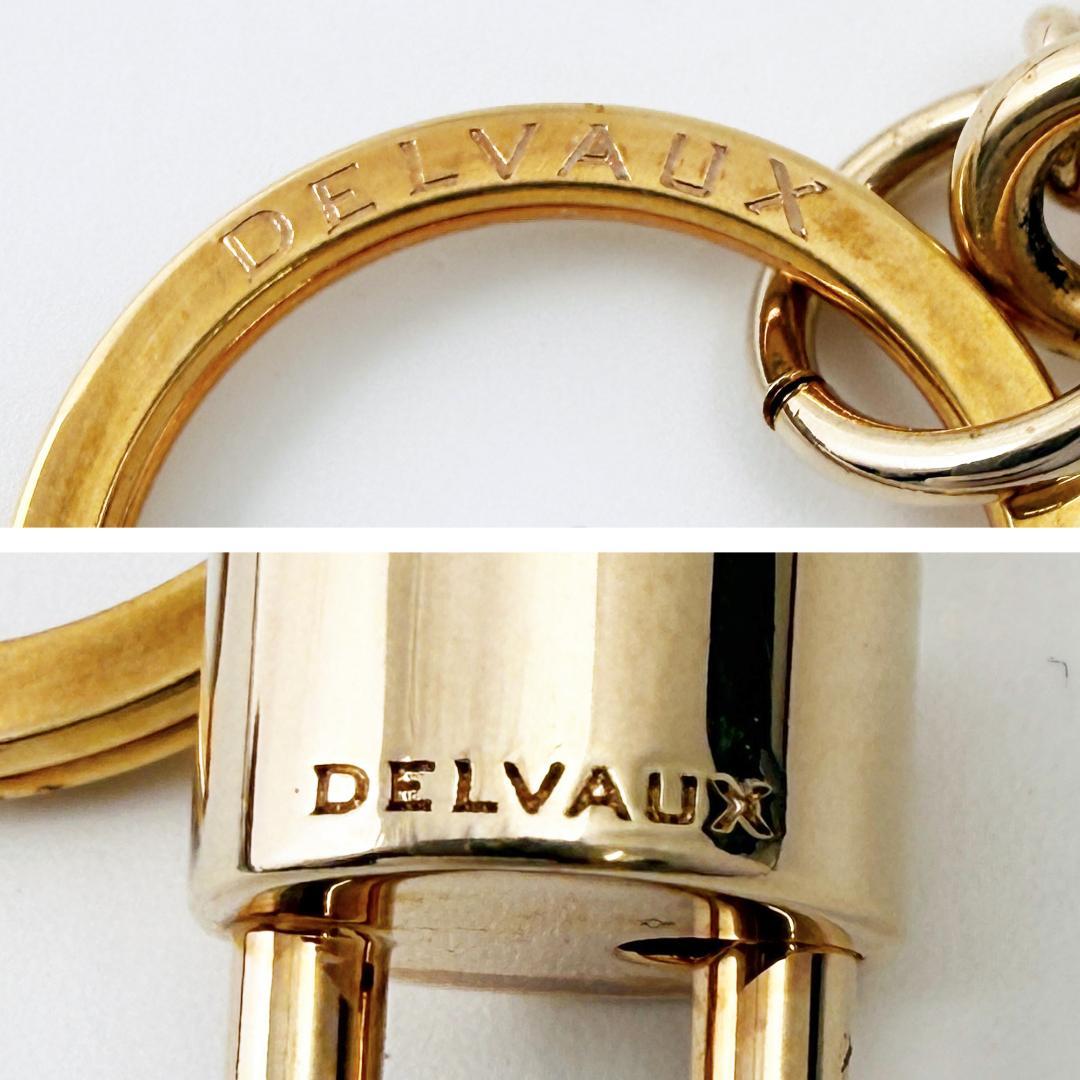 定価21万【極美品】デルヴォー バッグ型 チャーム ブリヨン チェーン 薄ピンク