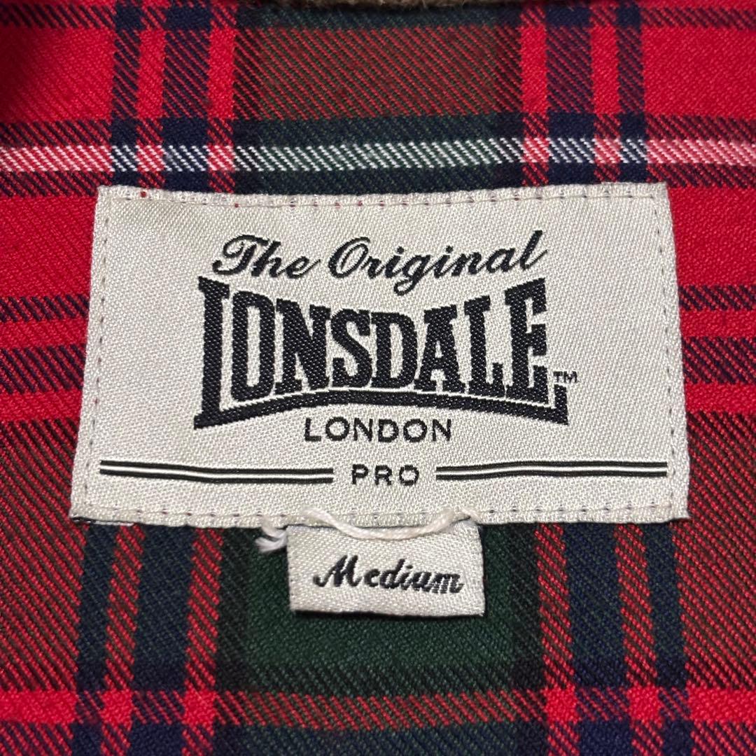 ロンズデール Lonsdale スイングトップ ベージュ Mサイズ 刺繍