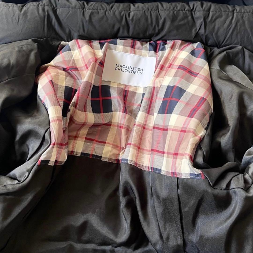 マッキントッシュフィロソフィー ダウンコート コンビロングダウン フード 黒 M