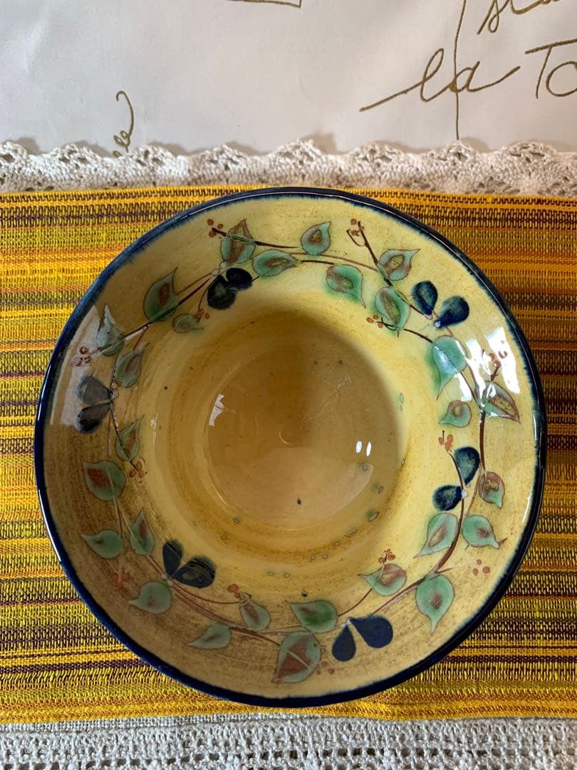 フランス製　プロバンスのビンテージの女性作家の素敵なオリーブ柄の小鉢2個セット！