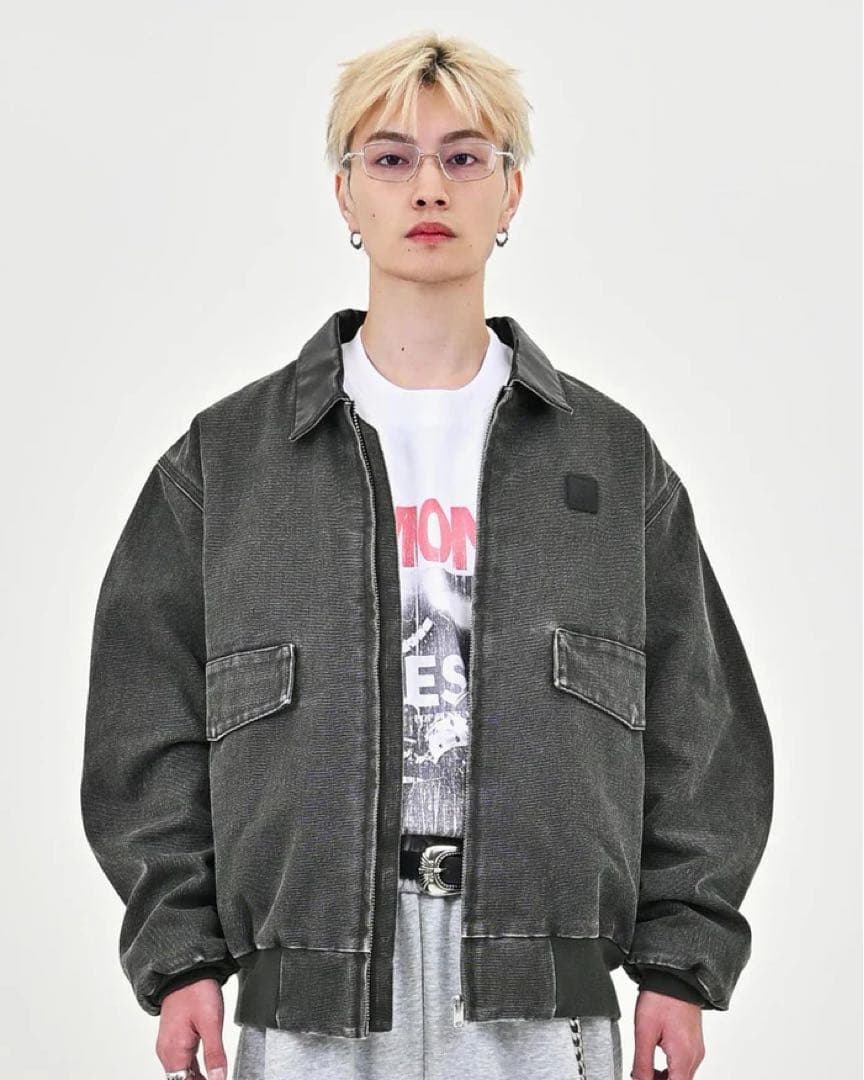 【SALE】L2139レザーカラーデトロイトジャケットL（beige）地底人