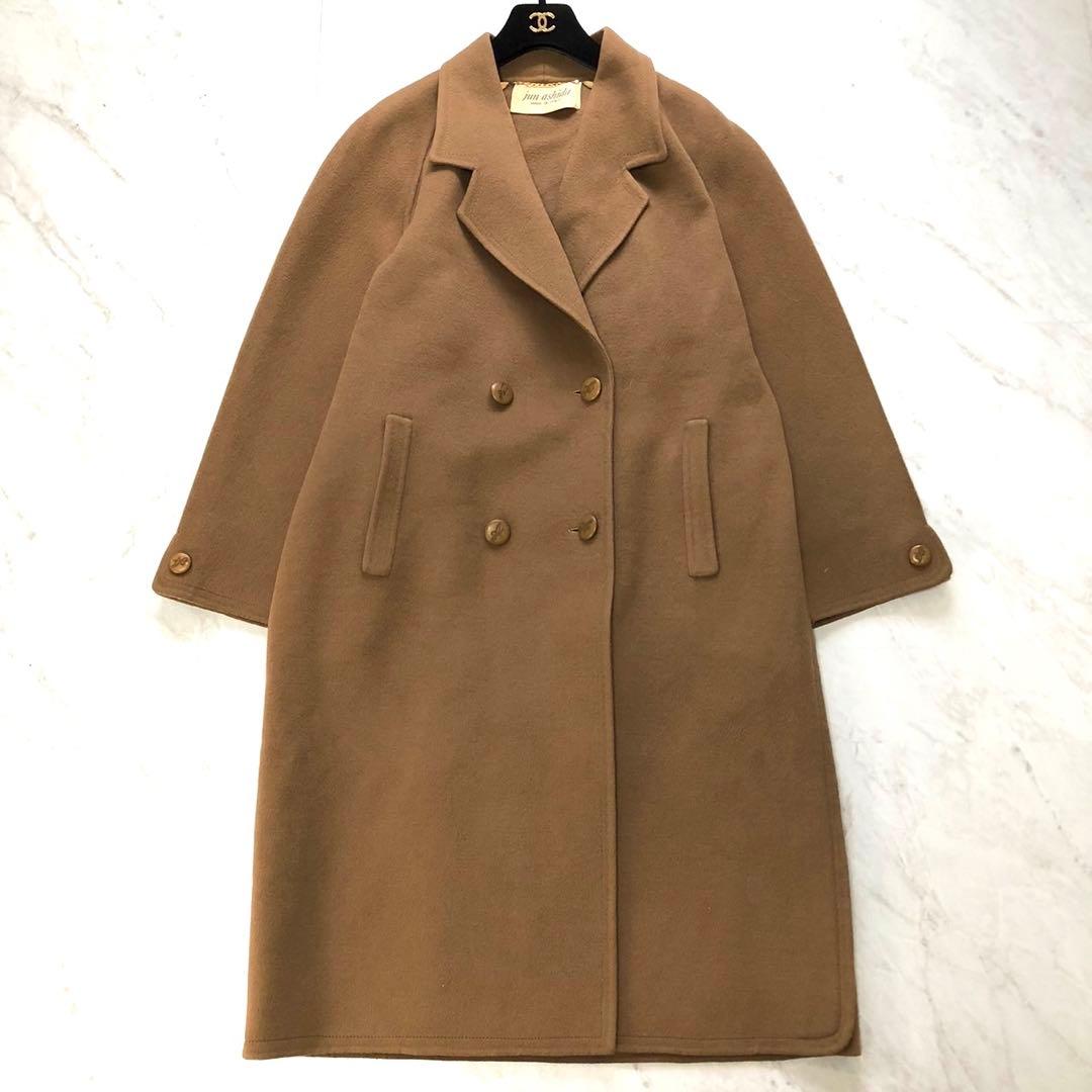 【美品✨️ジュンアシダ】 jun asida イタリア製 カシミヤ コート L