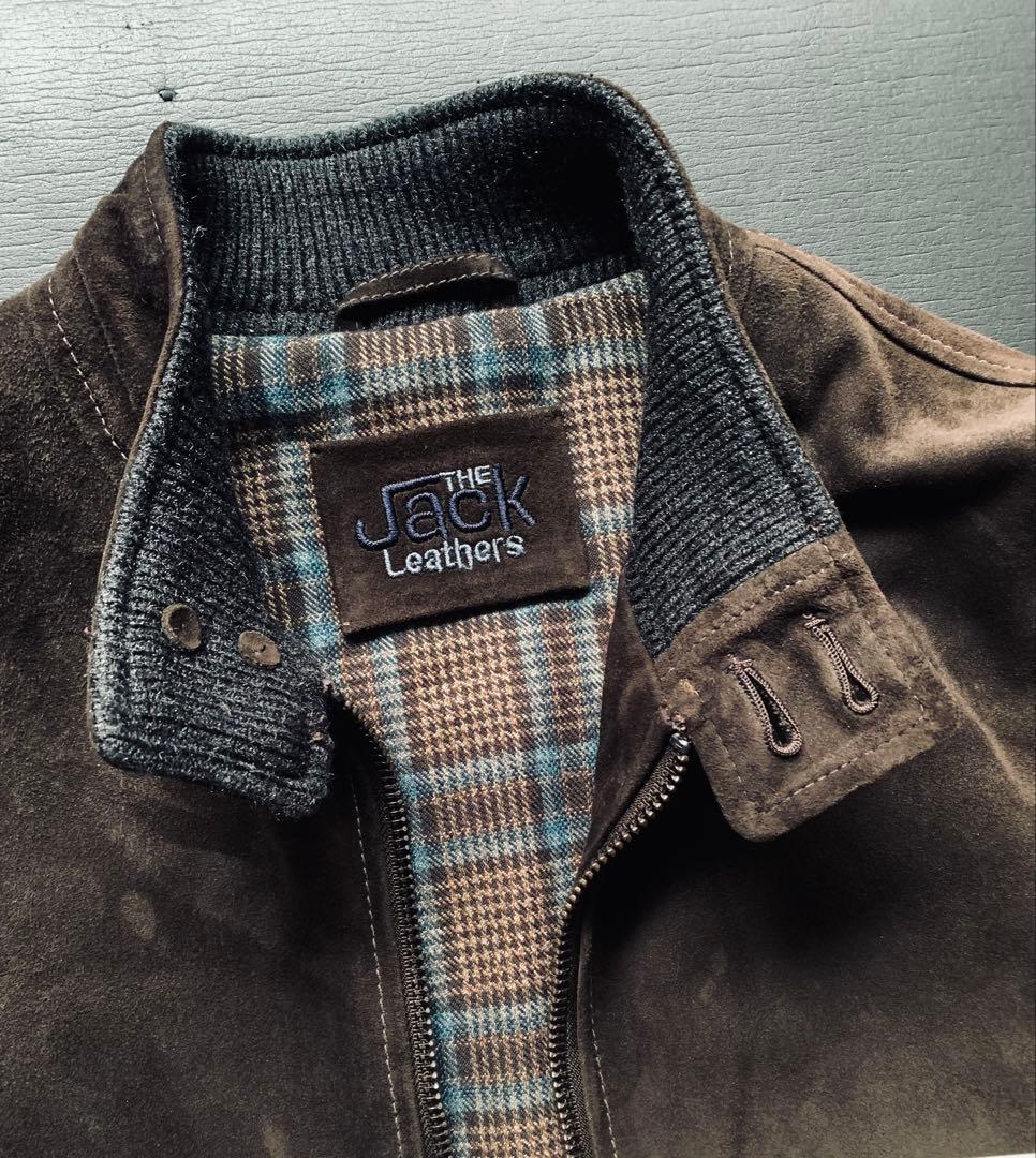 THE JACK LEATHER 肉厚スエードとニットの粋なコンビブルゾン