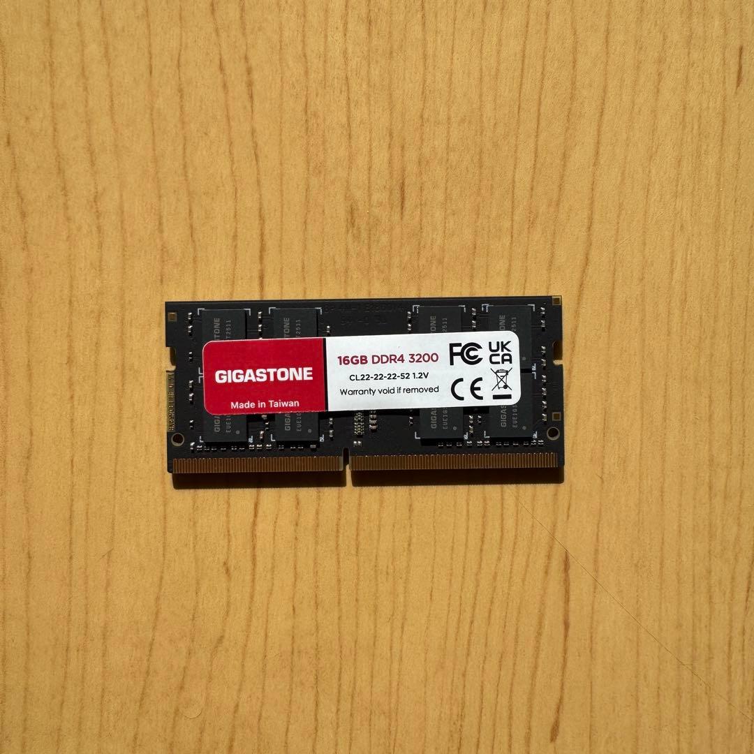 【新品】GIGASTONE 16GBメモリx1枚 DDR4 3200MHz