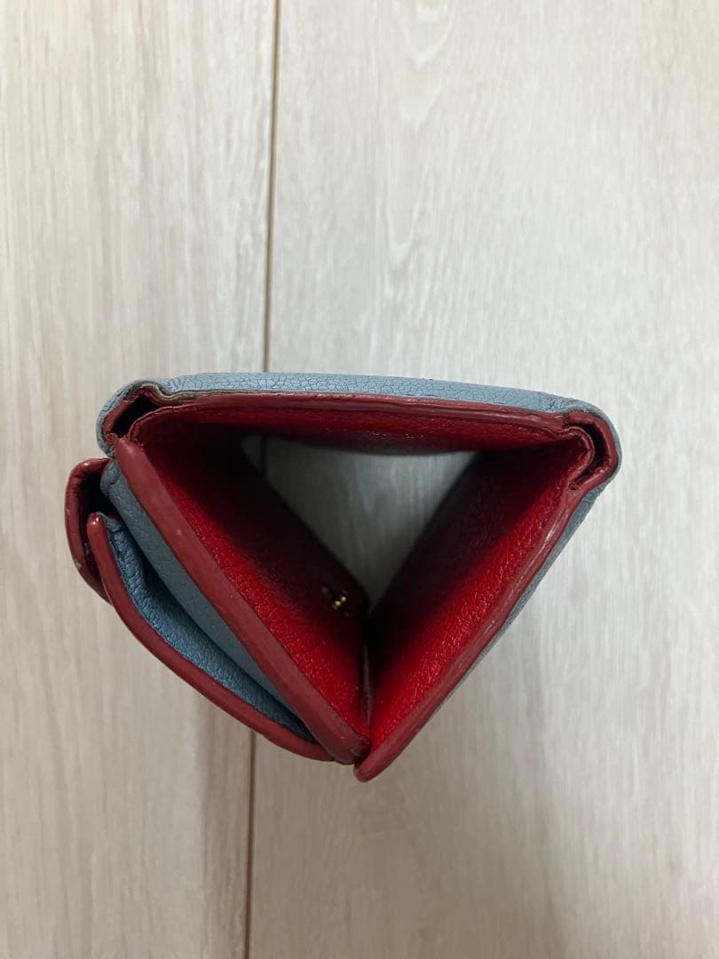 miumiu マドラスラブ ラブレター ハート三つ折り財布