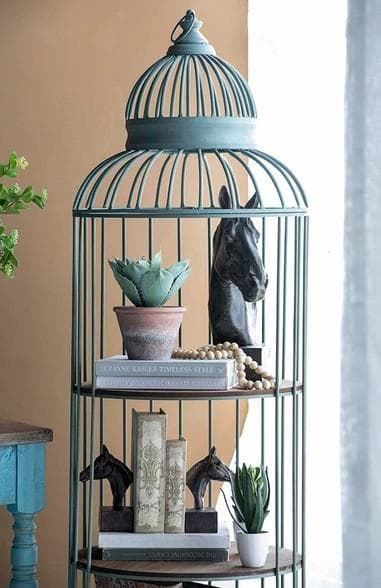 シェルフ 飾り棚 バードケージ アイアン シャビー ラック AN-47489