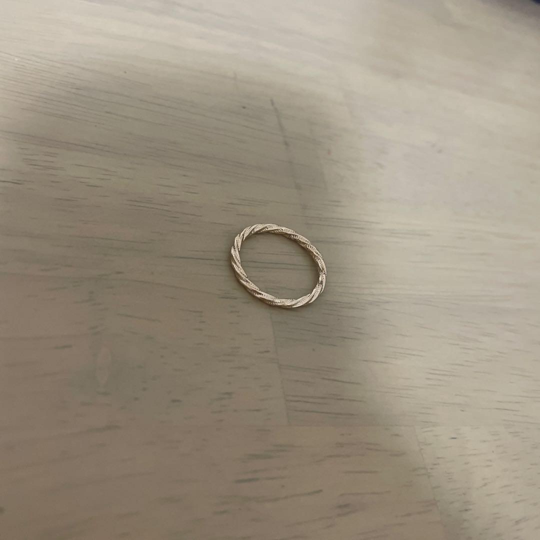 ゴールドツイストデザインリング