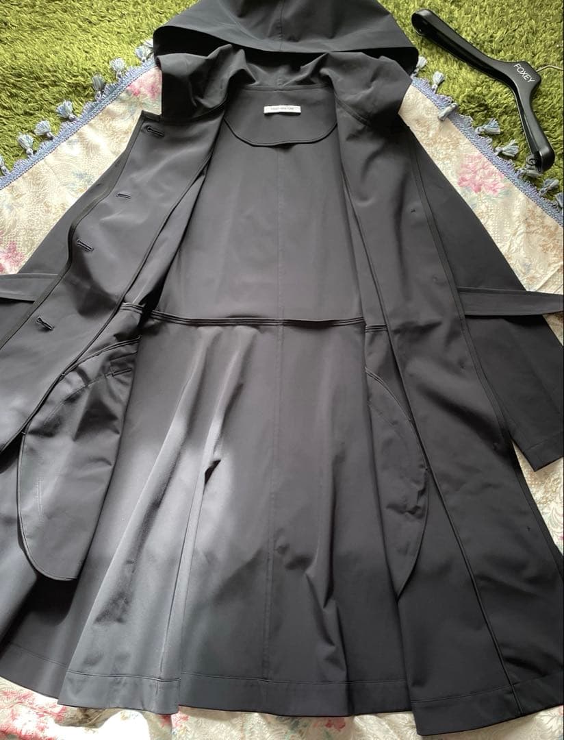 FOXEY レイニー フィット&フレア Aライン トレンチコート