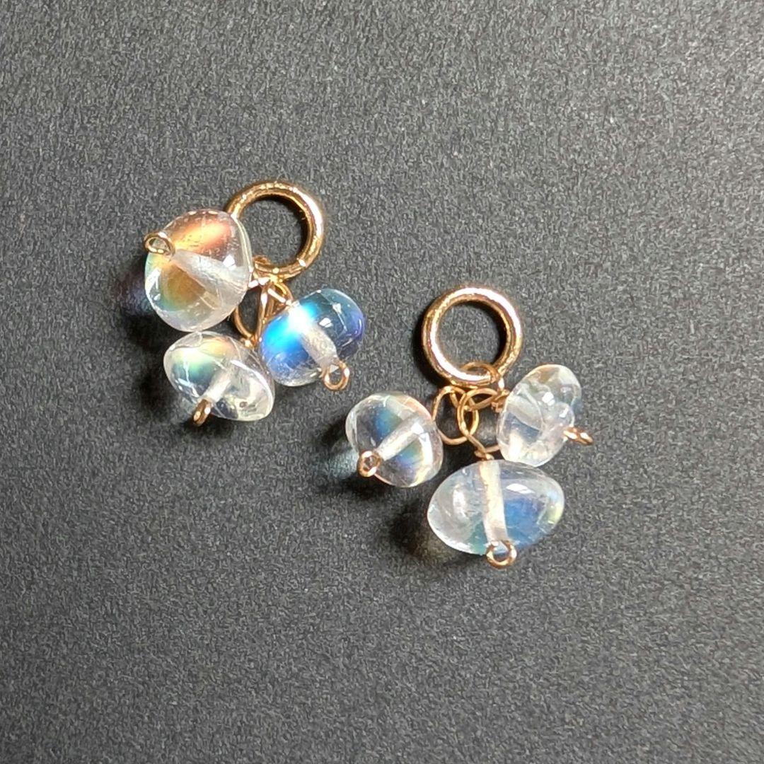 skygray様 ラブラドライト ダブレットピアス