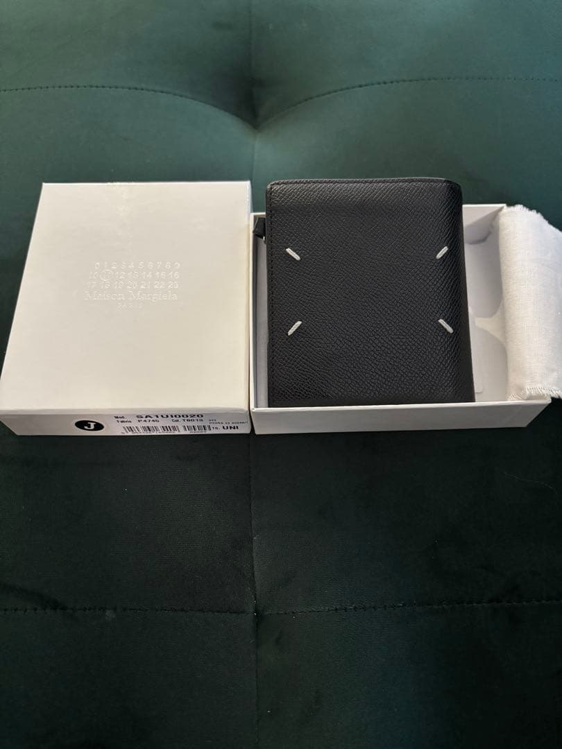 メゾン マルジェラ/MAISON MARGIELA 二つ折り財布　ブラック