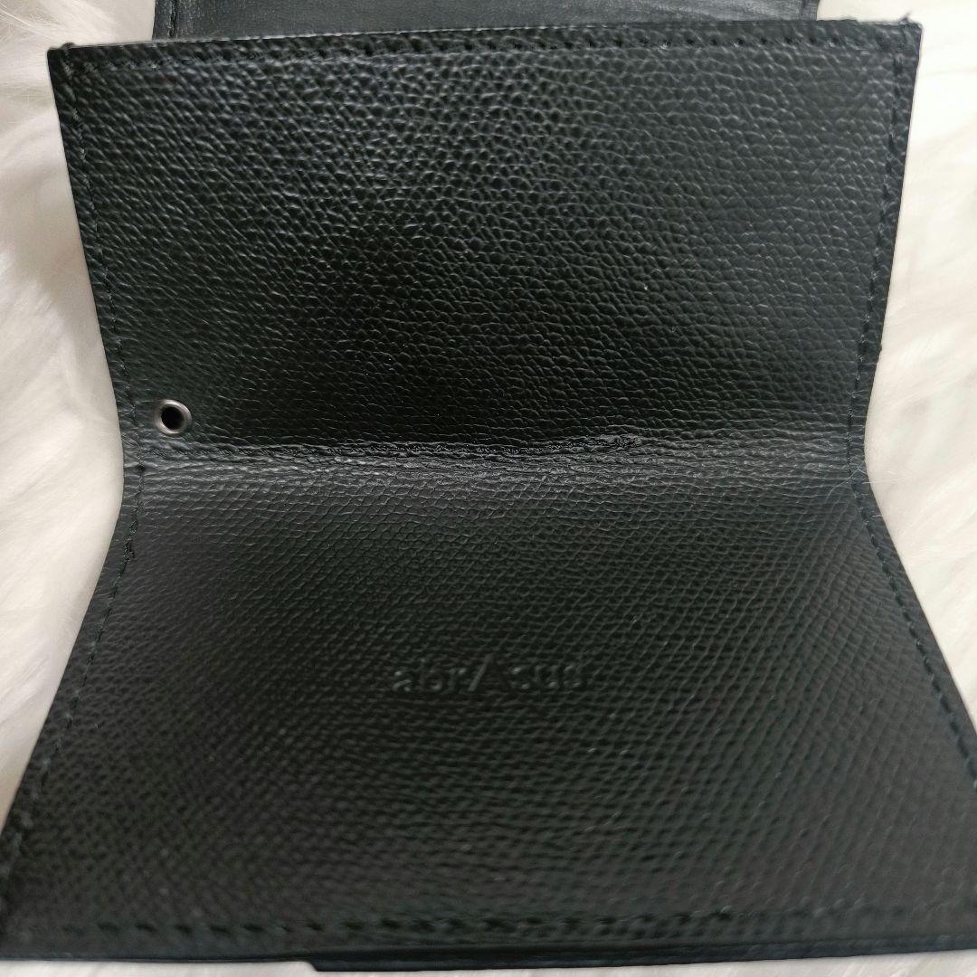 【ぽち様】アブラサス　AirTagも入る小さい財布　ブラック