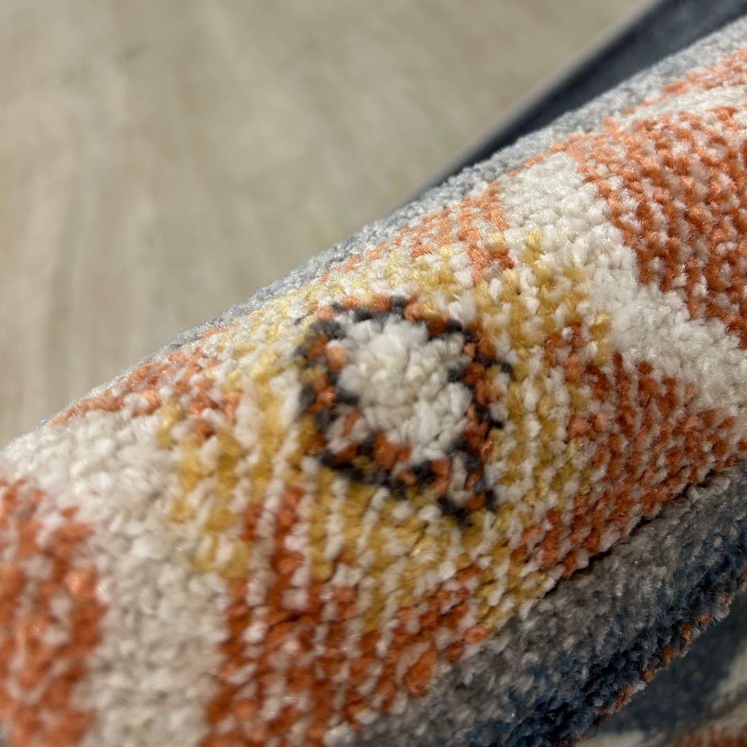 新品☆キリム柄ラグ ウィルトンラグ エスニックテイスト トルコ製 カーペット