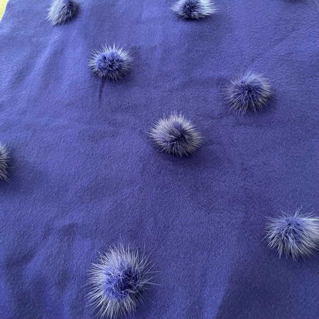 【美品】ロロピアーナ カシミヤ 100% マフラー パープル