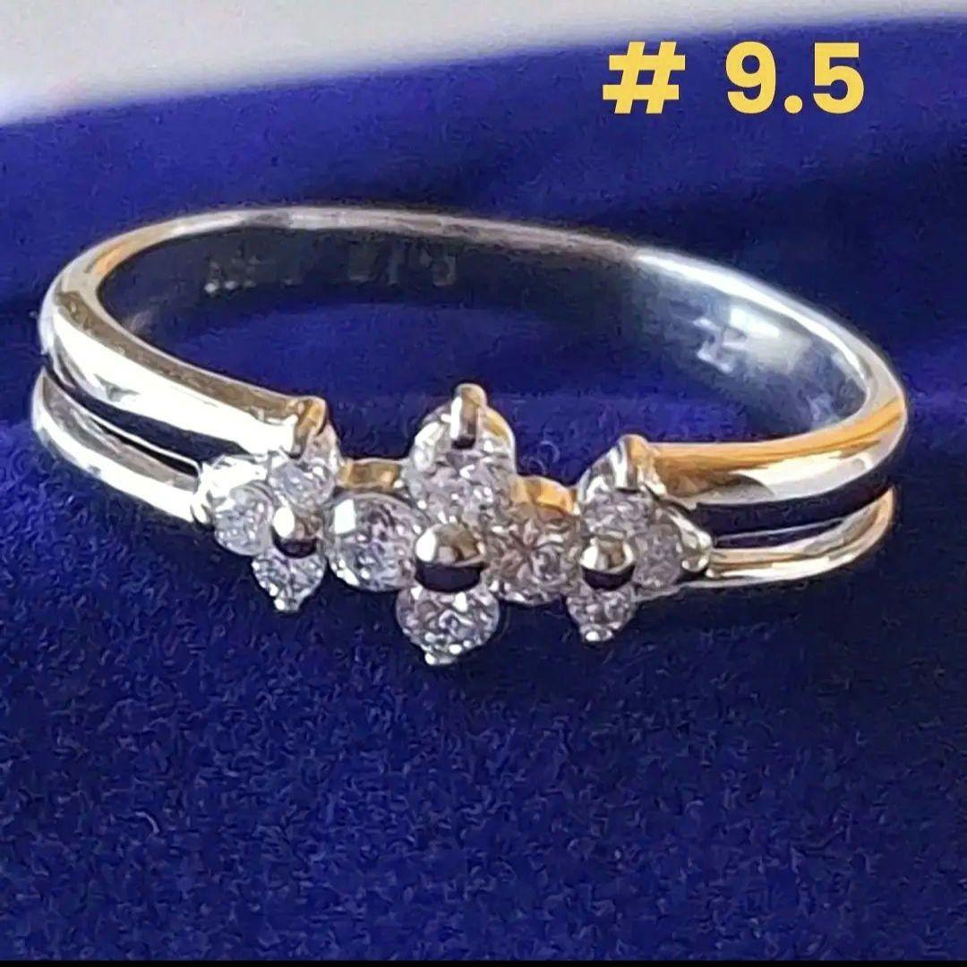 新品仕上済♥️プラチナダイヤ✨花がお好きな方✨可愛い