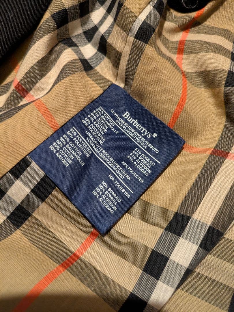 Burberrys バーバリー ブラック トレンチコート ライナー付