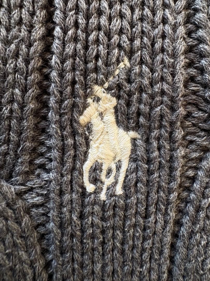 【極美品】ポロ・ラルフローレン 太ケーブル ★人気カラー★ プルオーバー 正規品