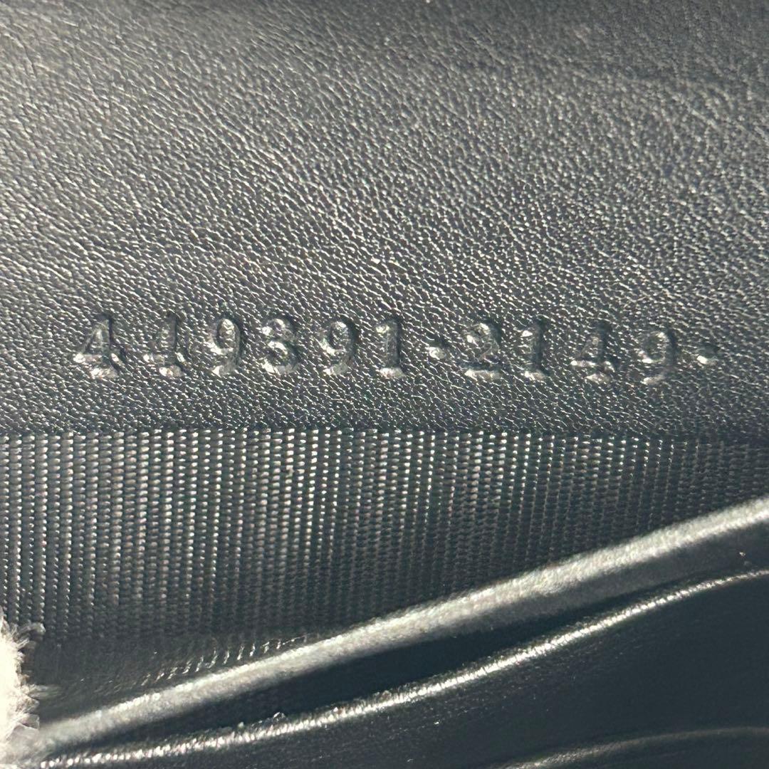 ✅【美品】 メンテ済み グッチ　GUCCI グッチシマ レザー 長財布　ブラック