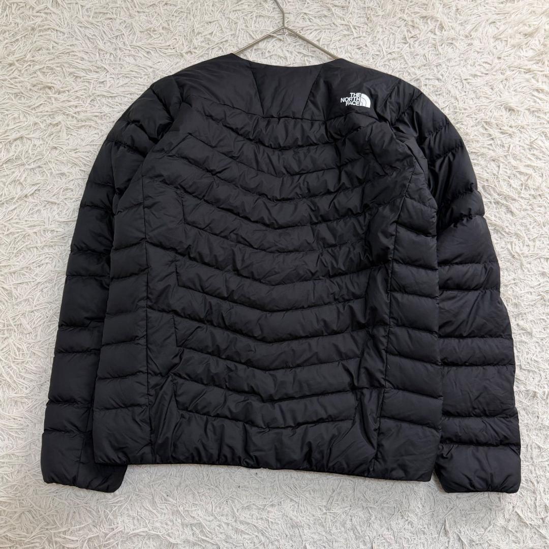 17054✨ノースフェイス M サンダーラウンドネック ダウンジャケット 黒