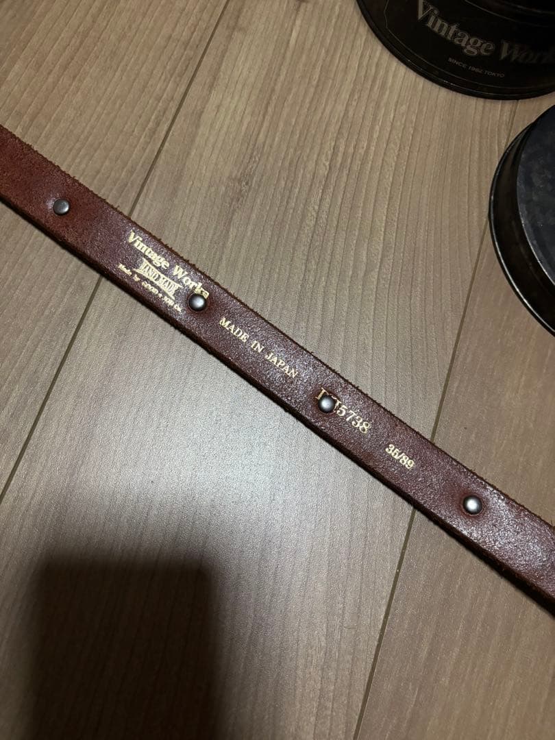 Vintage Work レザーベルト