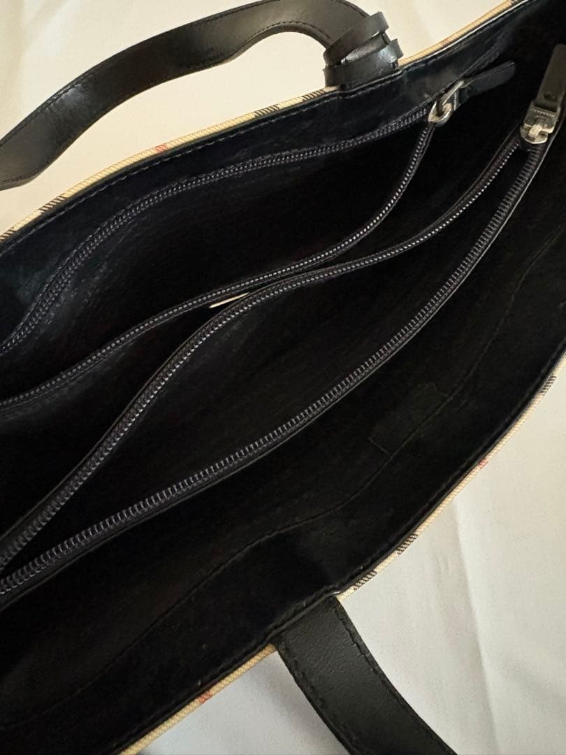 【BURBERRY LONDON】ノバチェック PVC ロゴ金具 底鋲