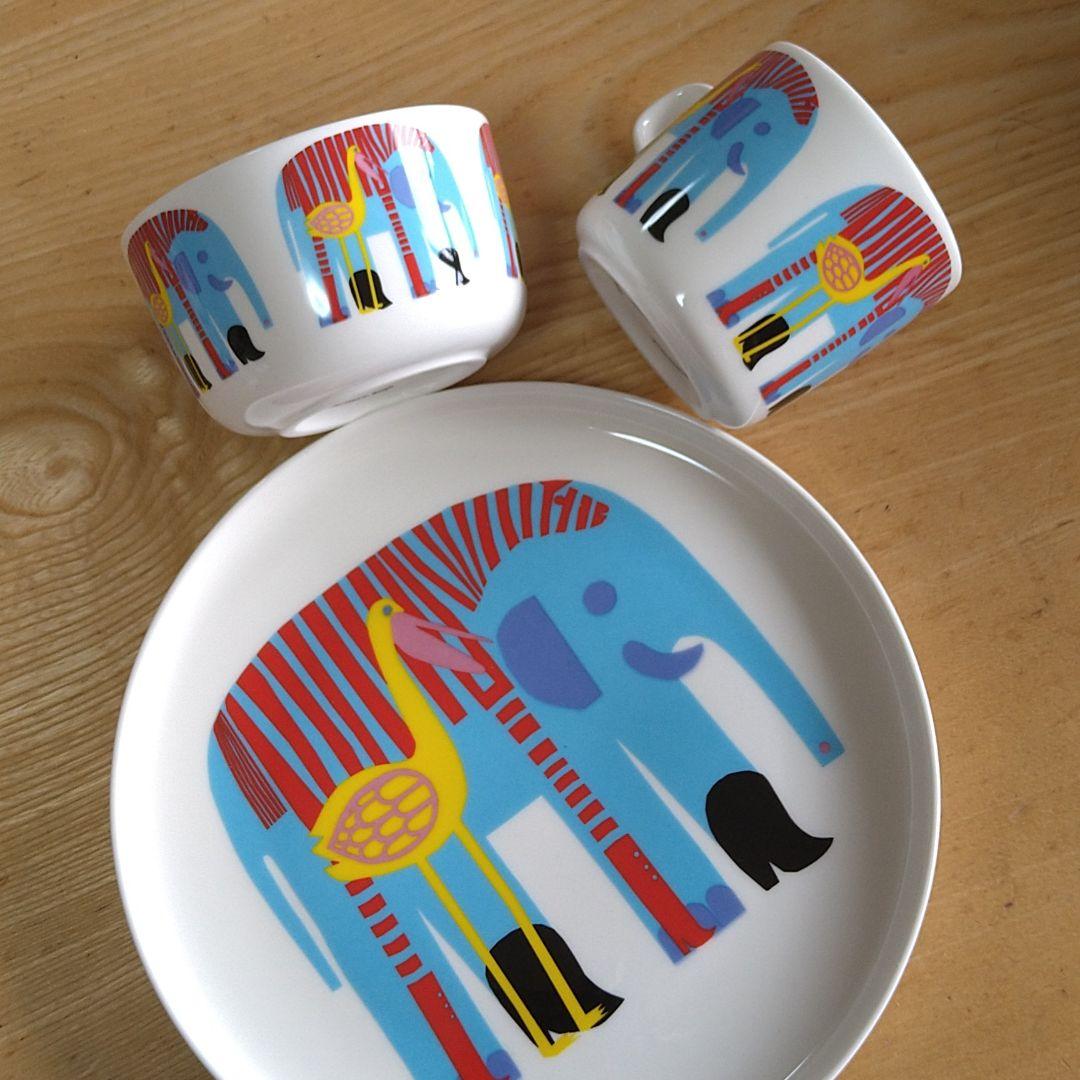 未使用【廃盤】マリメッコKARKUTEILLA キッズ食器セット
