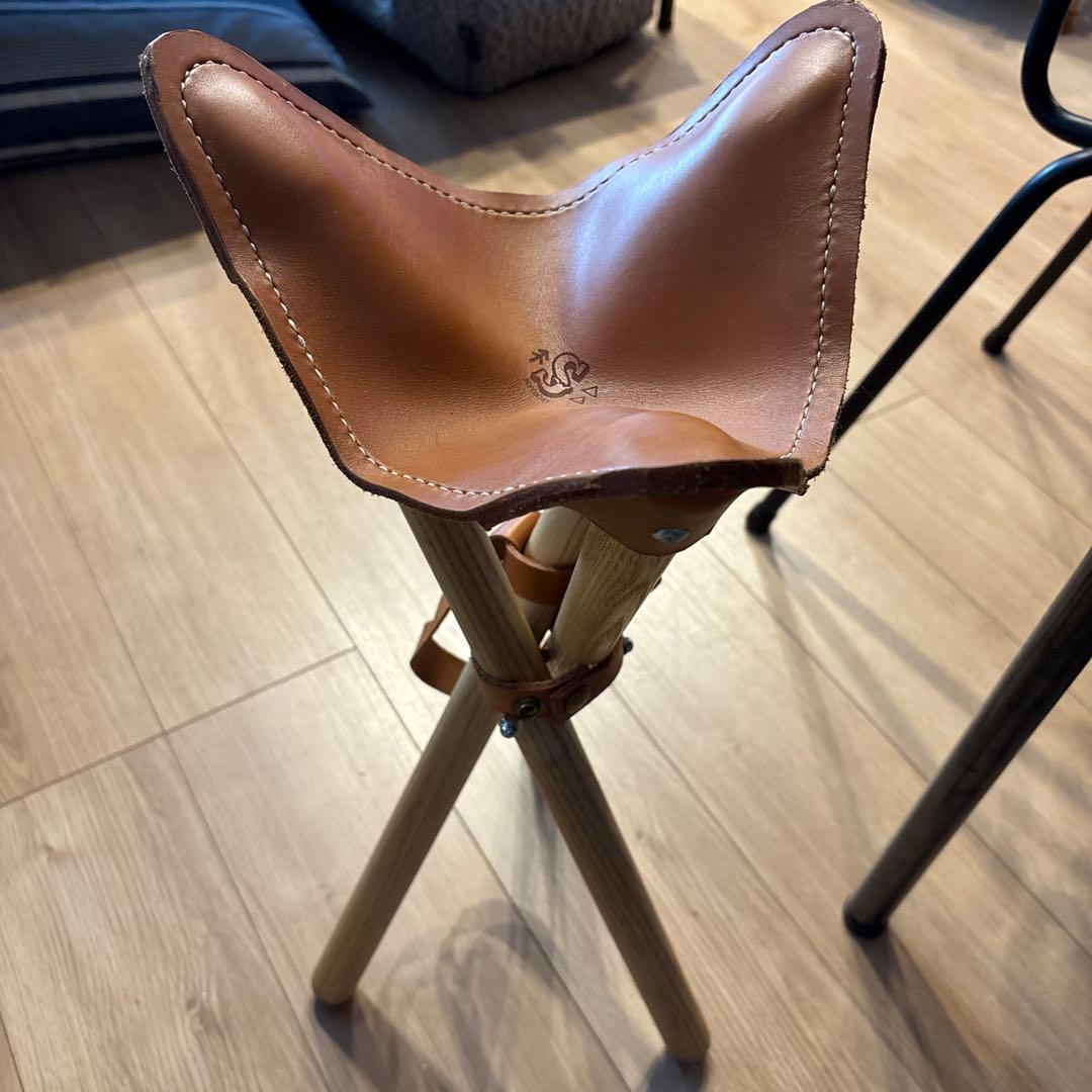 SOMABITO 刻印入り レザー 椅子