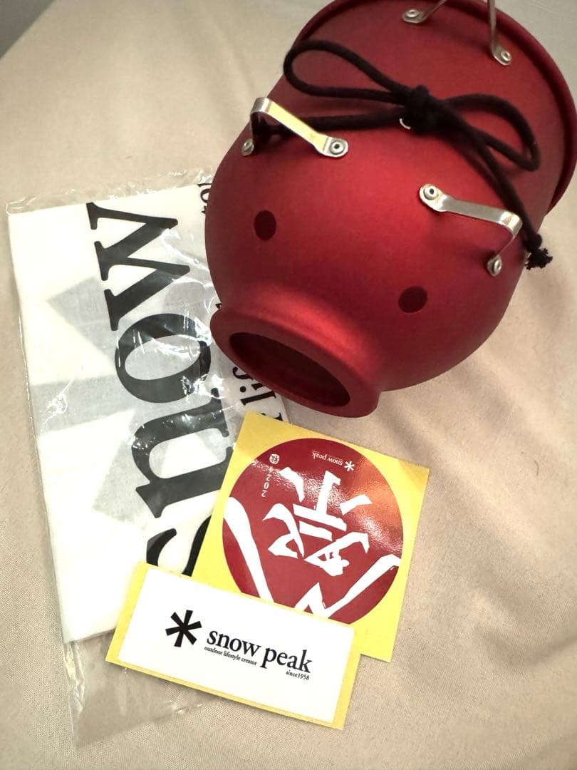 スノーピーク アルミ蚊取り豚レッド FES-087-RD 雪峰祭 2023春
