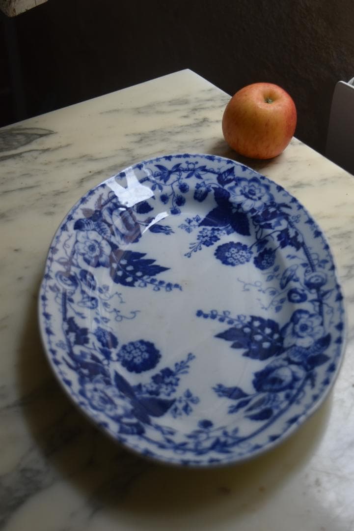 パンダ　クレイユモントロー 鈴蘭　ミュゲ　 オーバル皿