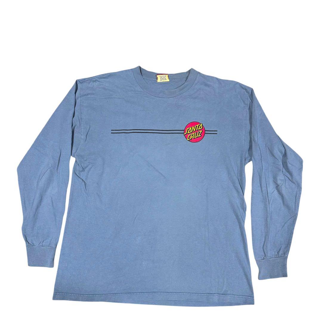 【玉数少】 90s 旧NHSタグ SANTA CRUZ ロンT USA製