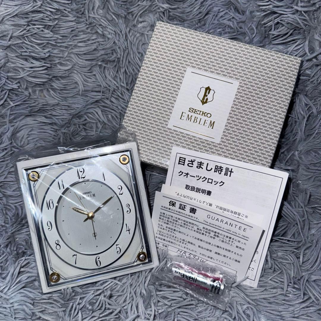 SEIKO 時計 エンブレム EMBLEM HR592W 目覚まし時計 セイコー