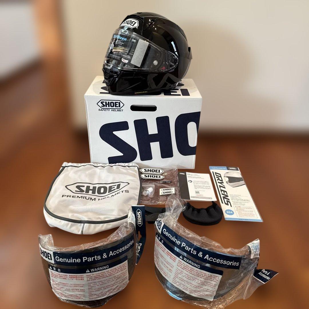 SHOEI X-Fifteen X-15 ブラック L 付属品完備 シールド2枚