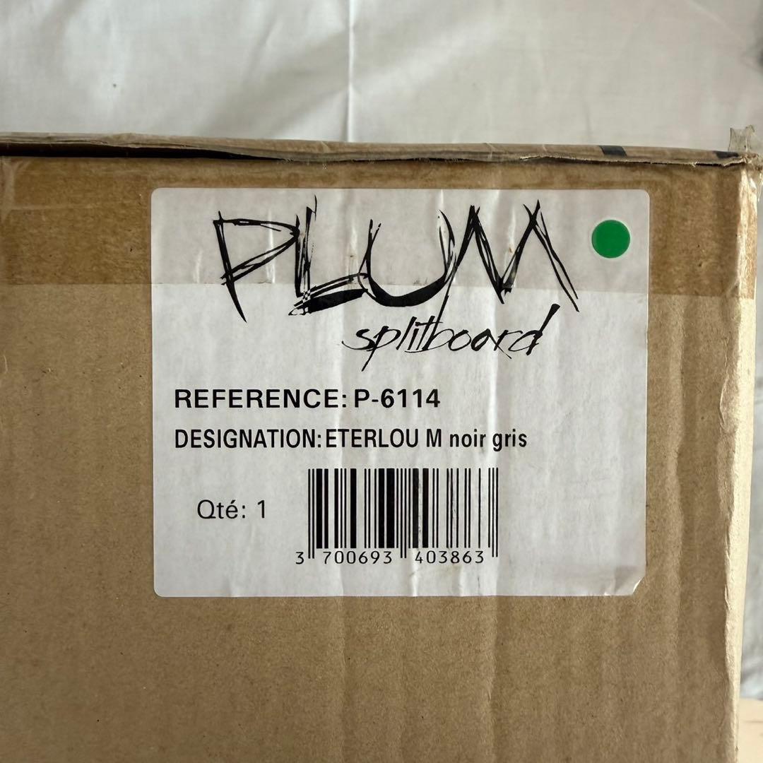 PLUM ETERLOU M noir gris スプリットバインディング