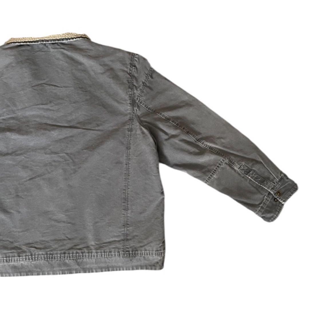 L.L.Bean襟ボア中綿ワークジャケット グレービッグサイズ フェード防寒古着