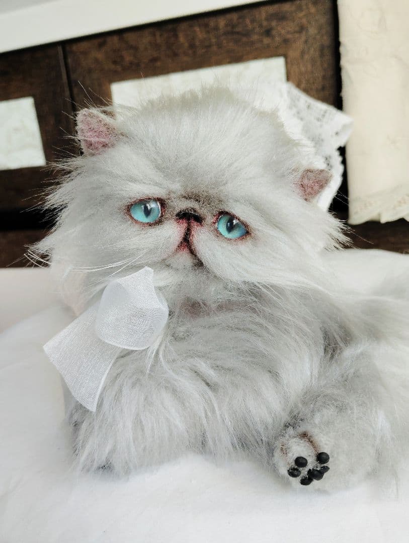 エキゾチックロングヘア♡子猫ちゃん♡アートドール♡ぬいぐるみ♡