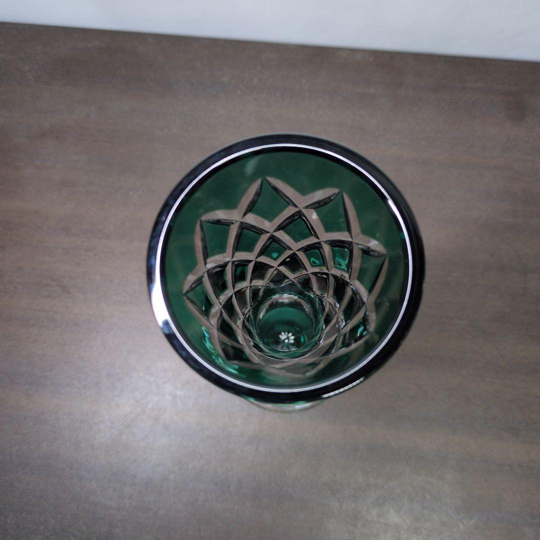 ヴァルサンランベール花瓶 緑 高さ約22.3cm