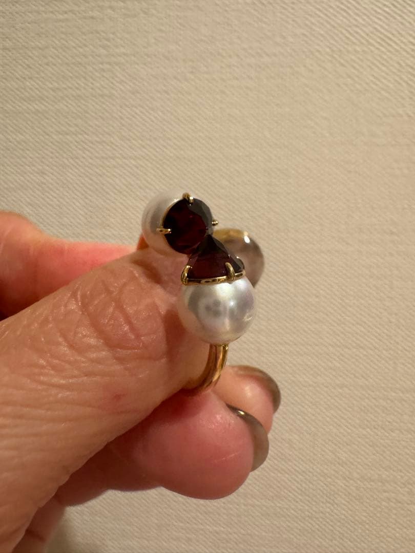 TASAKI リファインド　リベリオン　シグネチャーガーネットリング9号